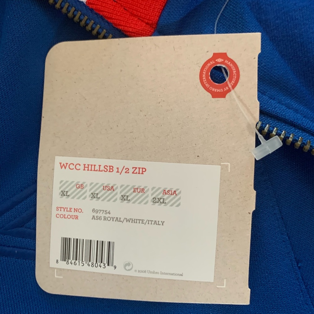 SOLD - NWT Umbro Off Field Half Zip Italian Jacket - Picture 5 of 8